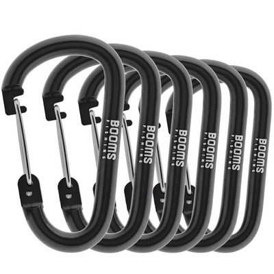 Booms Fishing CC3 6Gb Alumīnija sakausējuma karabīne liels atslēgu piekariņš D gredzens āra kempings kāpšanas klipsis slēdzene sprādzes āķis aksesuāri