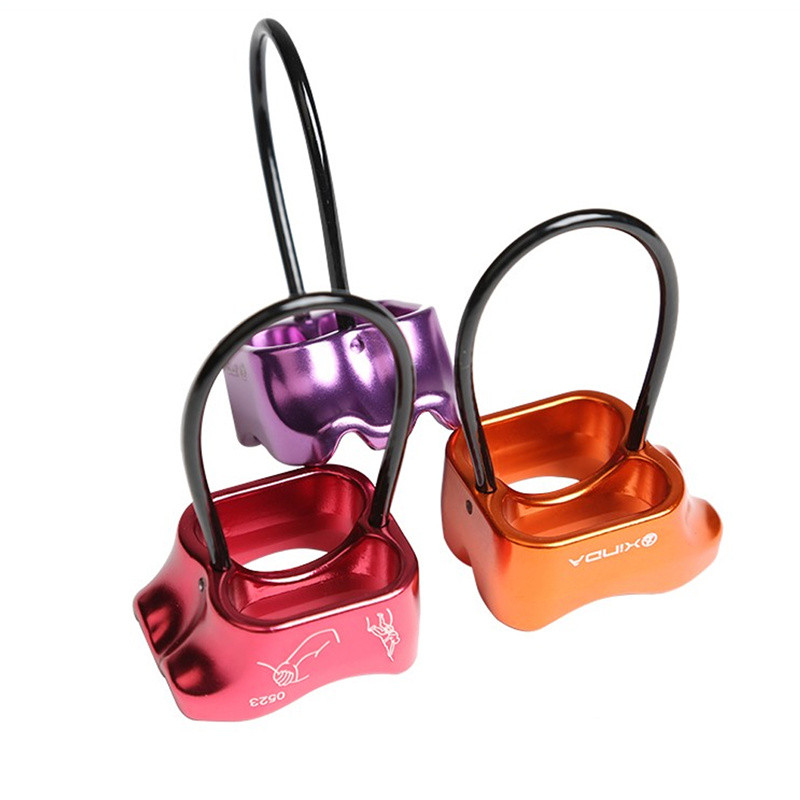 XINDA Professional Rappel ATC Belay Device aliuminis nusileidžiantis lauko stovyklavimo ir žygių laipiojimo uolomis įranga