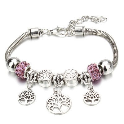 Antīkas oriģinālās kroņa atslēgas slēdzenes formas 6 krāsu šarmu rokassprādzes sievietēm, stikla krelles, zīmola rokassprādzes un rokassprādzes DIY rotaslietas dāvanas