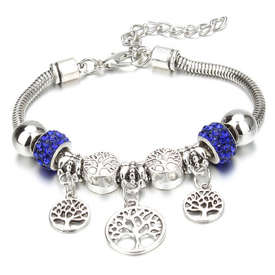 Antīkas oriģinālās kroņa atslēgas slēdzenes formas 6 krāsu šarmu rokassprādzes sievietēm, stikla krelles, zīmola rokassprādzes un rokassprādzes DIY rotaslietas dāvanas