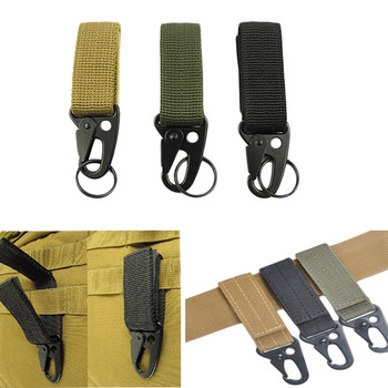 Molle Webbing Attach Belt Clip Outdoor Ranica Strap Clasp Quickdraw Carabiner Лагер Закачалка за бутилка вода Тактически държач Кука