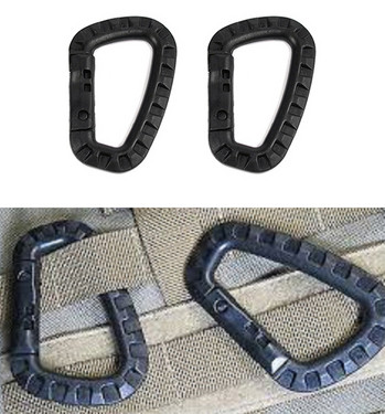 Molle Webbing Attach Belt Clip Outdoor Ranica Strap Clasp Quickdraw Carabiner Лагер Закачалка за бутилка вода Тактически държач Кука
