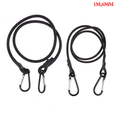 Karabīne Lieljaudas Lieljaudas bungee auklas saišu siksnas aukla ar karabīnes āķiem Kajaku kempinga riteņbraukšanas bagāžas piederumi