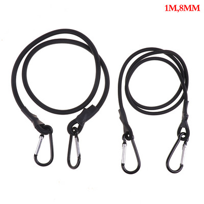 Karabīne Lieljaudas Lieljaudas bungee auklas saišu siksnas aukla ar karabīnes āķiem Kajaku kempinga riteņbraukšanas bagāžas piederumi