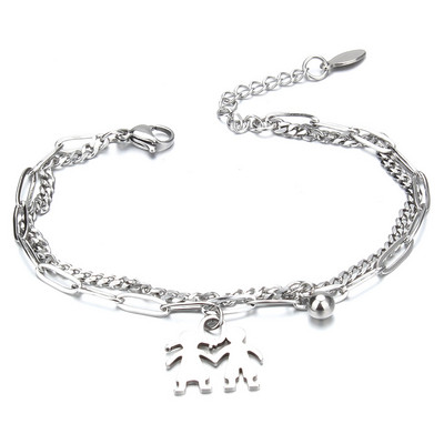 Nove narukvice od nehrđajućeg čelika Drvo života Sretno Križ Morska zvijezda Par Srce Narukvice za žene Lančić Narukvica Nakit