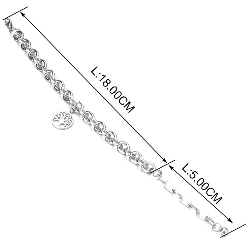 Nove narukvice od nehrđajućeg čelika Drvo života Sretno Križ Morska zvijezda Par Srce Narukvice za žene Lančić Narukvica Nakit