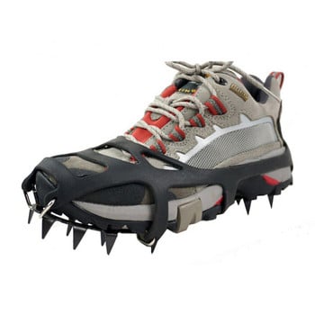 1 ζεύγος 18 δοντιών αντιολισθητικά Ice Grips Snow Boot Traction Cleat Spikes Crampon