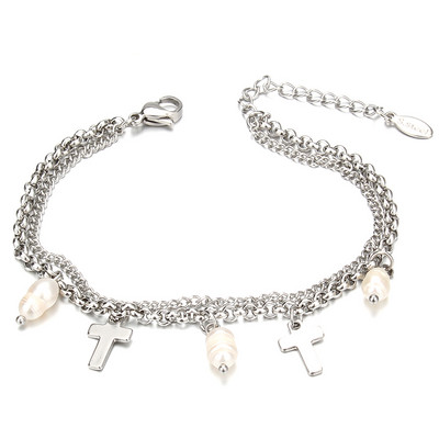 Modes nerūsējošā tērauda rokassprādzes Dzīvības koks Butterfly Cross Zvaigžņu sirds aproces sievietēm Modernas ķēdes šarmu rokassprādzes rotaslietas