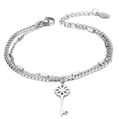 Modes nerūsējošā tērauda rokassprādzes Dzīvības koks Butterfly Cross Zvaigžņu sirds aproces sievietēm Modernas ķēdes šarmu rokassprādzes rotaslietas