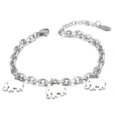 Modes nerūsējošā tērauda rokassprādzes Dzīvības koks Butterfly Cross Zvaigžņu sirds aproces sievietēm Modernas ķēdes šarmu rokassprādzes rotaslietas