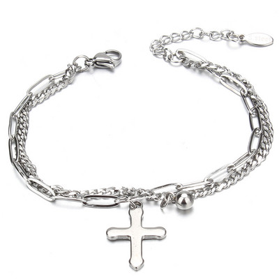 Modes nerūsējošā tērauda rokassprādzes Dzīvības koks Butterfly Cross Zvaigžņu sirds aproces sievietēm Modernas ķēdes šarmu rokassprādzes rotaslietas