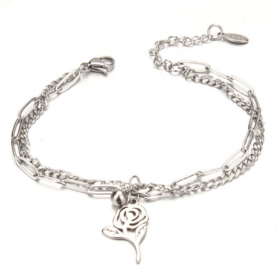 Modes nerūsējošā tērauda rokassprādzes Dzīvības koks Butterfly Cross Zvaigžņu sirds aproces sievietēm Modernas ķēdes šarmu rokassprādzes rotaslietas