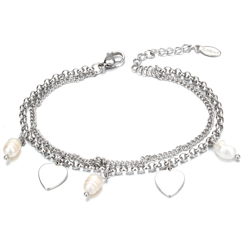 Modes nerūsējošā tērauda rokassprādzes Dzīvības koks Butterfly Cross Zvaigžņu sirds aproces sievietēm Modernas ķēdes šarmu rokassprādzes rotaslietas