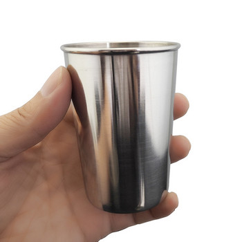 Двуслойни чаши от неръждаема стомана 175/260/300/480 мл Чаша за къмпинг на открито Сервизи Пътуване Пиене на кафе Чай Чаши за бира