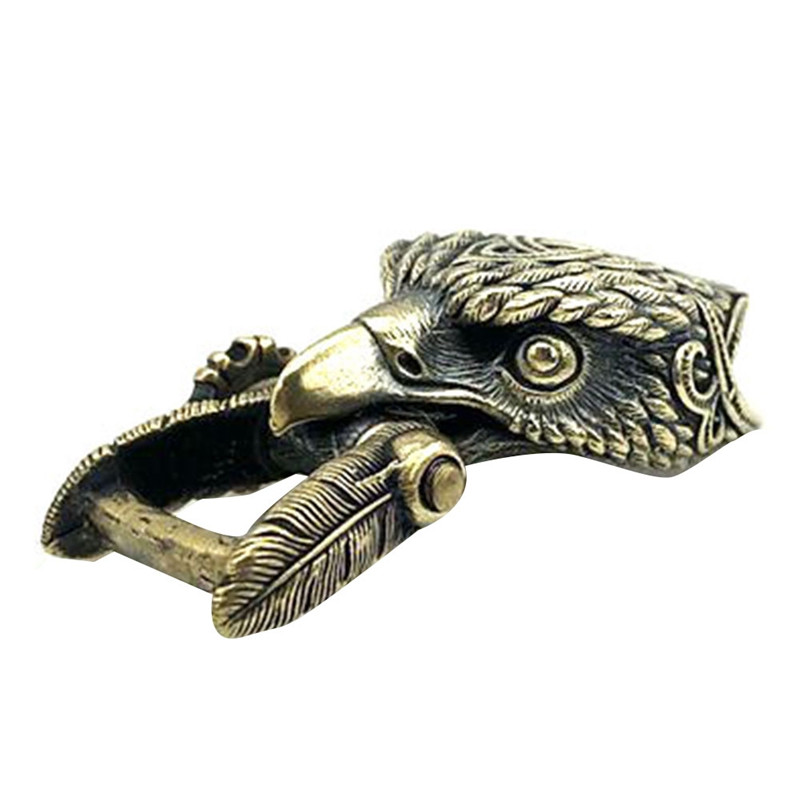 EDC kültéri szerszám barkács kiegészítők karkötőfonáshoz Paracord dekoratív csat sárgaréz sasfej