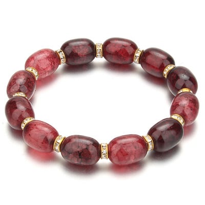 Nove visokokvalitetne ženske narukvice, kristalne narukvice od staklenih perli u 10 boja, narukvice s privjescima, narukvice s privjescima za žene, elastični nakit