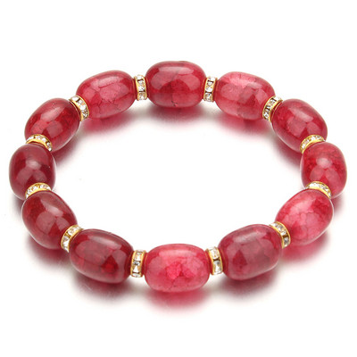 Nove visokokvalitetne ženske narukvice, kristalne narukvice od staklenih perli u 10 boja, narukvice s privjescima, narukvice s privjescima za žene, elastični nakit