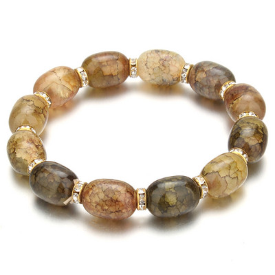 Nove visokokvalitetne ženske narukvice, kristalne narukvice od staklenih perli u 10 boja, narukvice s privjescima, narukvice s privjescima za žene, elastični nakit