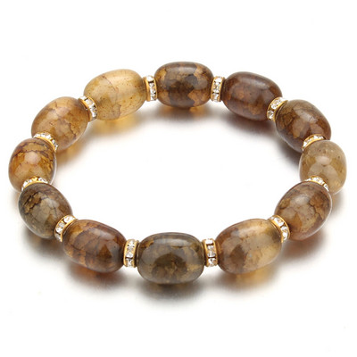 Nove visokokvalitetne ženske narukvice, kristalne narukvice od staklenih perli u 10 boja, narukvice s privjescima, narukvice s privjescima za žene, elastični nakit