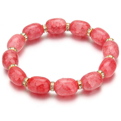 Nove visokokvalitetne ženske narukvice, kristalne narukvice od staklenih perli u 10 boja, narukvice s privjescima, narukvice s privjescima za žene, elastični nakit