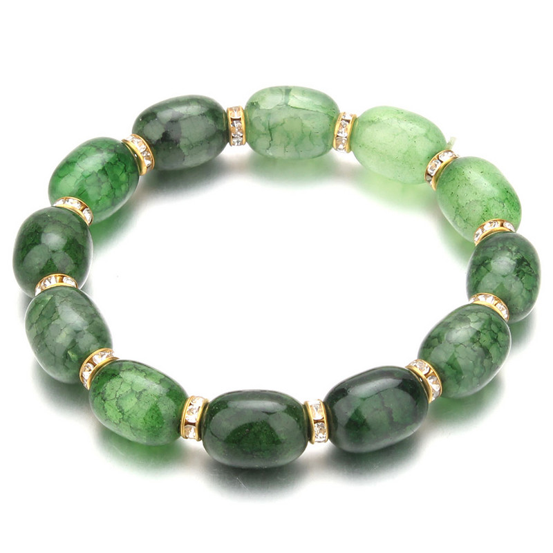 Nove visokokvalitetne ženske narukvice, kristalne narukvice od staklenih perli u 10 boja, narukvice s privjescima, narukvice s privjescima za žene, elastični nakit