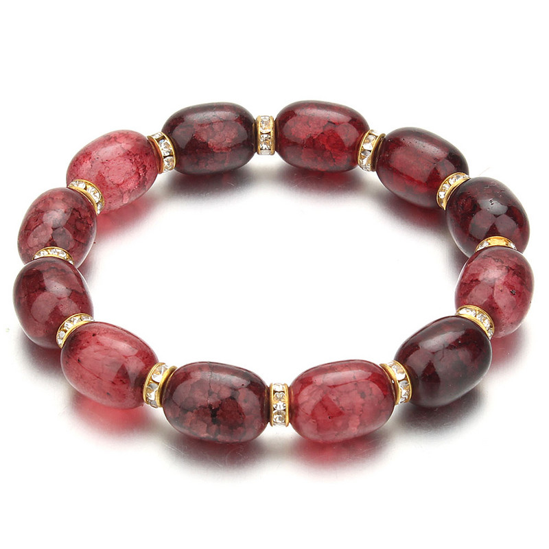 Nove visokokvalitetne ženske narukvice, kristalne narukvice od staklenih perli u 10 boja, narukvice s privjescima, narukvice s privjescima za žene, elastični nakit