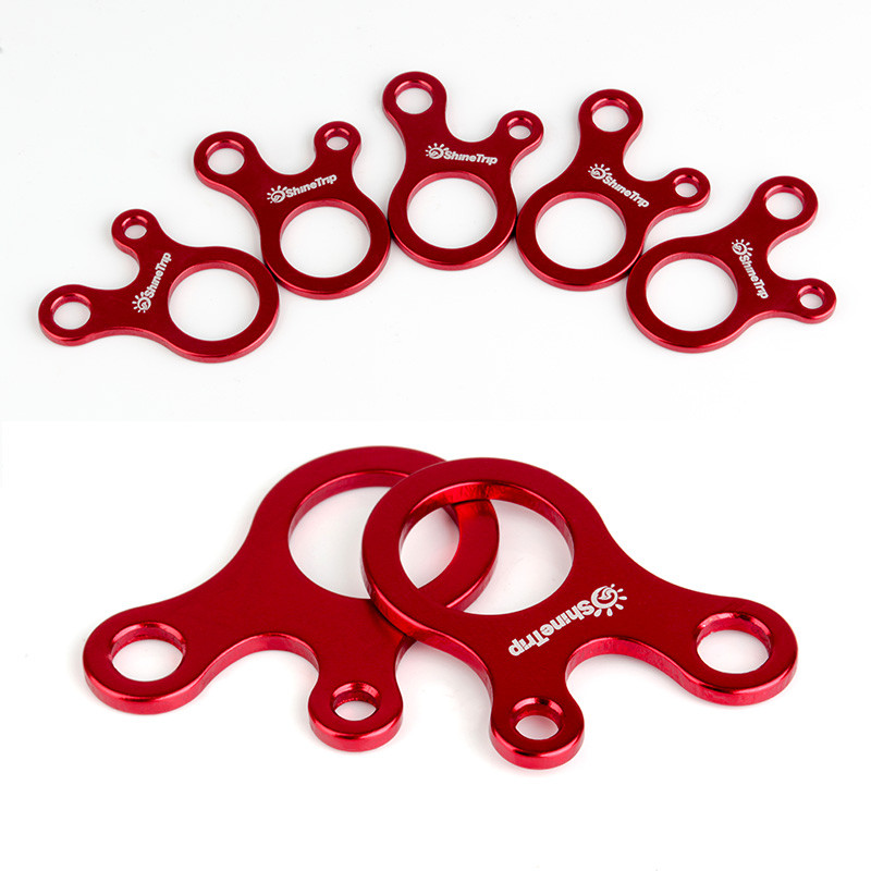 Karabiner za penjanje na otvorenom Alat za brzi čvor s užetom s 3 rupe Kopča za podešavanje šatora Puž Kopča užeta za vjetar Zatezanje protiv klizanja EDC