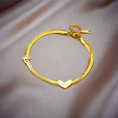 LAMENGLY 316L nehrđajući čelik s portretom narukvice u obliku novčića s privjeskom za žene, modni nakit zlatne boje koji ne blijedi