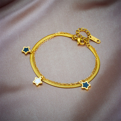 LAMENGLY 316L nehrđajući čelik s portretom narukvice u obliku novčića s privjeskom za žene, modni nakit zlatne boje koji ne blijedi