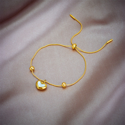 LAMENGLY 316L nehrđajući čelik s portretom narukvice u obliku novčića s privjeskom za žene, modni nakit zlatne boje koji ne blijedi