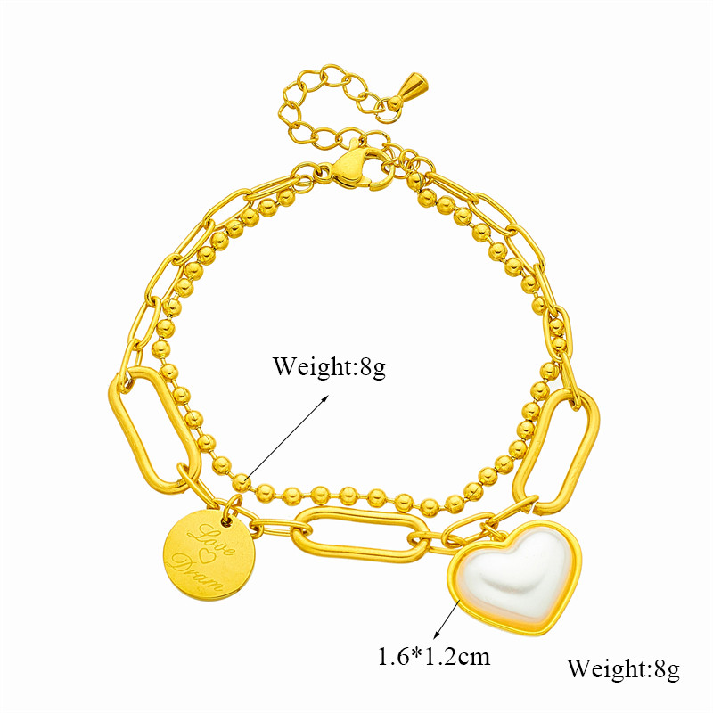 LAMENGLY 316L nehrđajući čelik s portretom narukvice u obliku novčića s privjeskom za žene, modni nakit zlatne boje koji ne blijedi