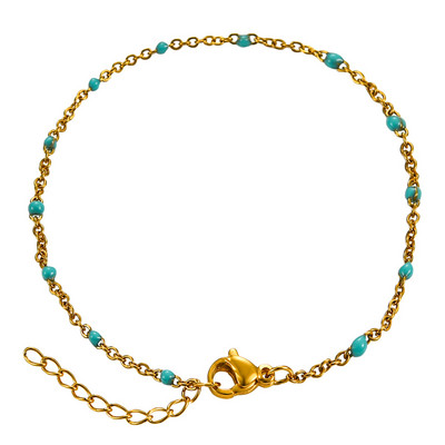 Modes nerūsējošā tērauda rokassprādzes zelta krāsa zila sarkana sievietēm Lucky Jewelry Gifts