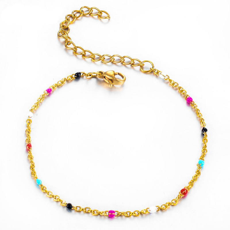 Modes nerūsējošā tērauda rokassprādzes zelta krāsa zila sarkana sievietēm Lucky Jewelry Gifts