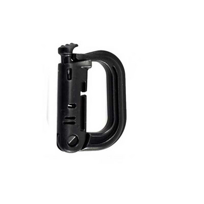 Augstas izturības sprādzes slēdzene Atslēgu piekariņš Plastmasas važas karabīne D veida gredzena saspraudes siksnas mugursoma Grimlock āra sportam