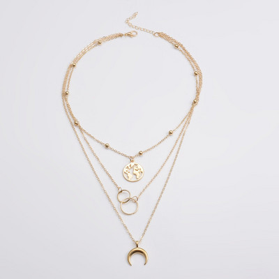 Crystal Circon Heart Star žavus sluoksnių pakabukų karolių rinkinys moterims, madingi kvadratiniai kalnų krištolo moteriški vintažiniai papuošalai