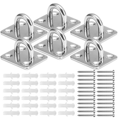 5 mm akinių plokštelės karabinai varžtų rinkinys Daugiafunkcis sieninis pakabinamas kablys, skirtas tvirtinti prie sienos hamakai jogos treniruotėms