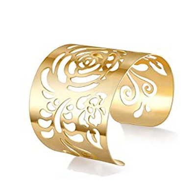 Модна сплав кръгла верига талисмани маншет гривна за жени женски златни сребърни цветни гривни висулка бижута