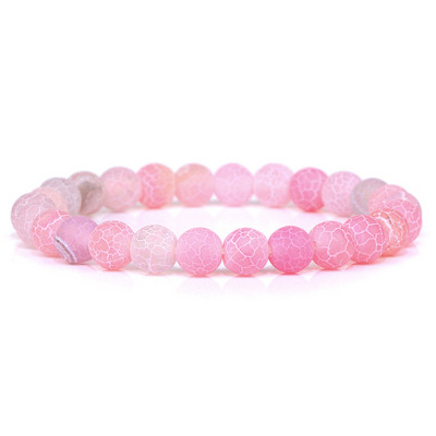 Modes dabīgā akmens rozā Angelite krelles rokassprādze 8mm saules akmens krelles enerģijas jogas rokassprādze Rotaslietas sievietēm roku darbs dāvanas