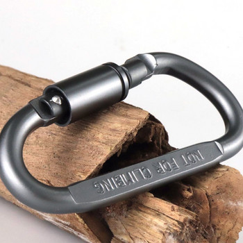 5 бр. D-образен пръстен, заключващ карабинер, външна ключалка, катарама, комплект за пътуване, екипировка за къмпинг, алуминиева щипка за ключодържател