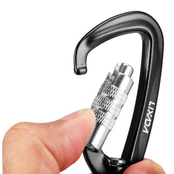 Lixada Swivel Carabiner Clip Περιστρεφόμενος περιστρεφόμενος καραμπίνερ Μικρό αυτόματο κλείδωμα Carabiner αιώρα Κρεμαστό κλιπ για λουρί κατοικίδιων