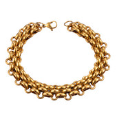 Roku darbs no nerūsējošā tērauda ķēdes zelta krāsas rokassprādzes vīriešu hiphopa augstas kvalitātes modes rotaslietas