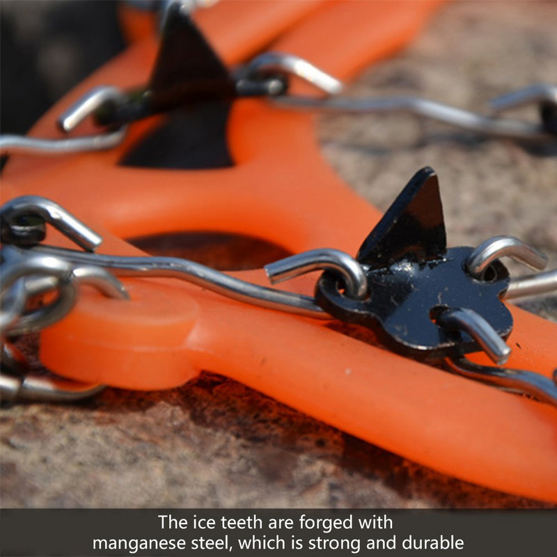 2021 m. Nauji 18 dantų ledo sniego čiužiniai, neslystantys laipiojimo griebtuvai, batų užvalkalai, nerūdijančio plieno sniego slidžių dangteliai