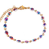 Hot Fashion nerūsējošā tērauda salokāma rokassprādze sieviešu acīm dāvanu emaljas krelles rokassprādzes rotaslietas