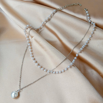 SUMENG 2023 New Beads Αλυσίδα λαιμού Kpop Pearl Choker Κολιέ Χρυσό Χρώμα Goth Chocker Κοσμήματα στον λαιμό Κρεμαστό γιακά για γυναίκες
