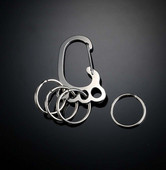 Žiedo laikiklis sagtis Sidabrinės spalvos su 4 raktų pakabukais Lengvas raktų pakabuko laikiklis Didelės pėdos Raktų pakabukas Automobilio raktų pakabukas Automobilio raktų segtukas