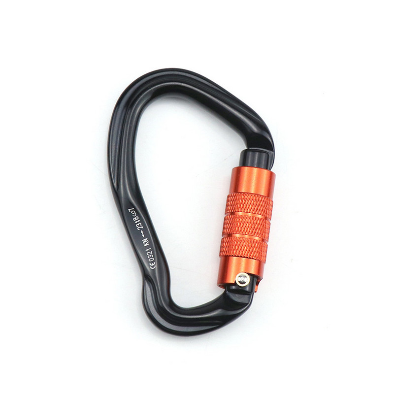 Kāpšanas karabīne āra kempings mugursoma Alumīnija sprādze D veida gredzenu atslēgu piekariņa klipsis alpīnisma atkārtoti lietojama karabīne