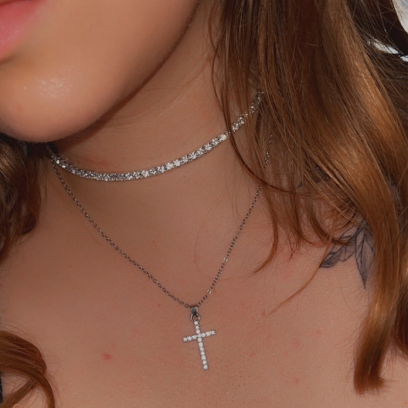 TREAZY Sieviešu kristāla Diamante 1 rindu Rhinestone Kaklarota Kāzu Līgavas Ballīte Apkakle Kaklasiksna Ķēdes Kaklarota Rotaslietas Dāvana