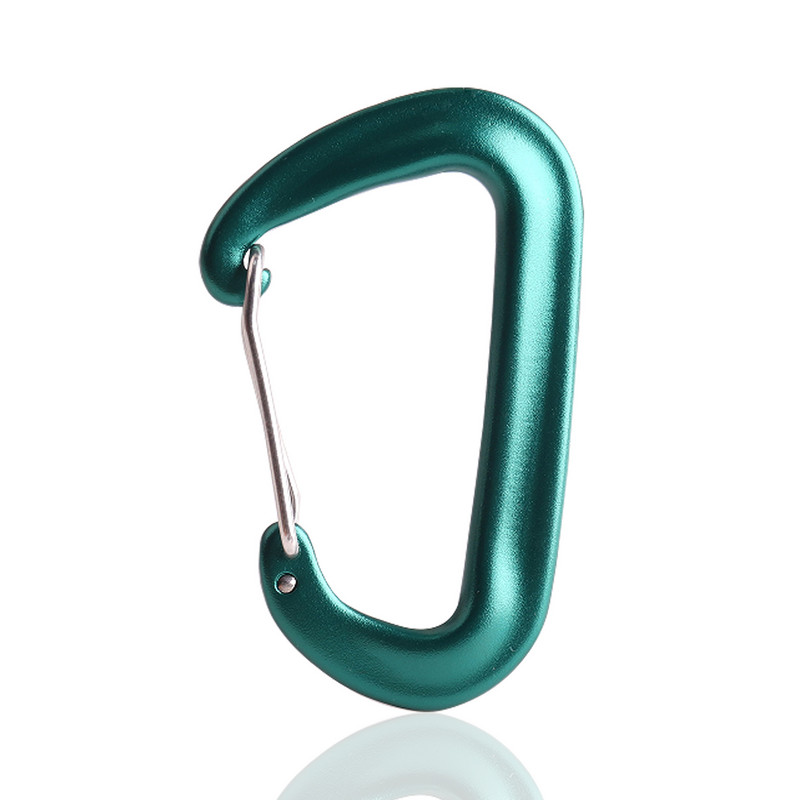 12 KN D formas sprādzes kāpšanas slēdzene Drošības slēdzenes āķis āra pārgājienam alpīnisma profesionāls karabīnes sprādzes āķis