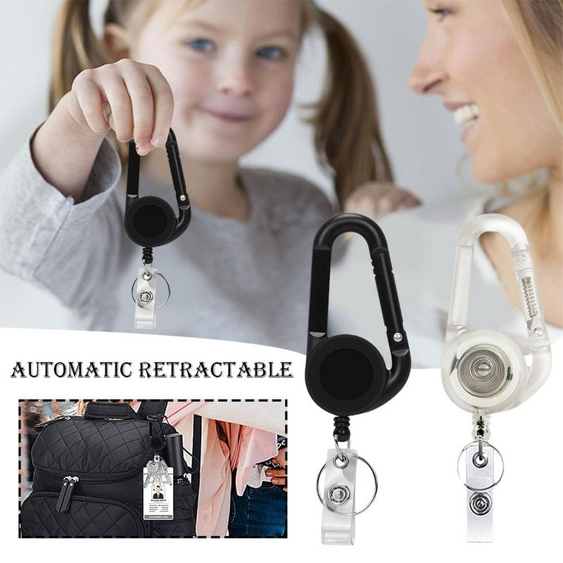 Kempinga teleskopiskais atslēgu piekariņš atslēgu piekariņa klipsis Izvelkams atslēgu piekari Kempinga kāpšanas atslēgu piekariņš āra atslēgu piekariņš pret pazaudēšanu