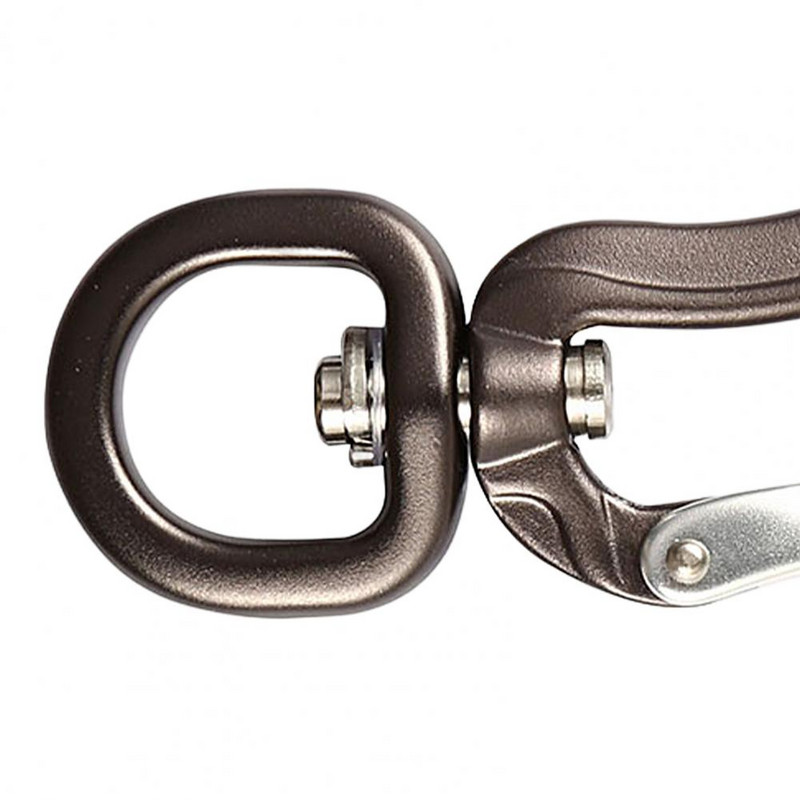 Laipiojimo karabinas D tipo pasukamas automatiškai užsifiksuojantis nerūdijantis plienas, tvirtas aitvaras naminių gyvūnėlių pavadėlis hamako sagtis, skirta laipiojimui lauke